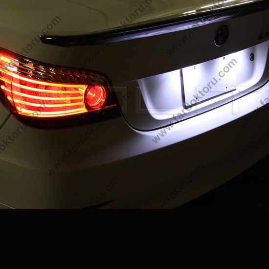 BMW E39 E46 E60 E90 X5 BEYAZ LED PLAKA AYDINLATMA SETİ