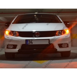 HONDA CIVIC FB7 KASA TURUNCU DRL AMPULÜ T20 WY21/5W