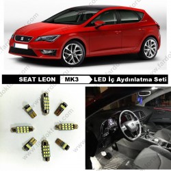 SEAT LEON MK3 LED İÇ AYDINLATMA AMPUL SETİ SEAT LEON MK3 LED İÇ AYDINLATMA AMPUL SETİ