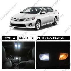 TOYOTA COROLLA 2007-2013 BEYAZ LED İÇ AYDINLATMA AMPUL SETİ