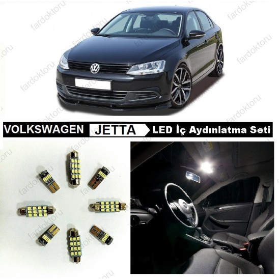 VW JETTA MK6 KOMPLE BEYAZ LED İÇ AYDINLATMA AMPUL SETİ