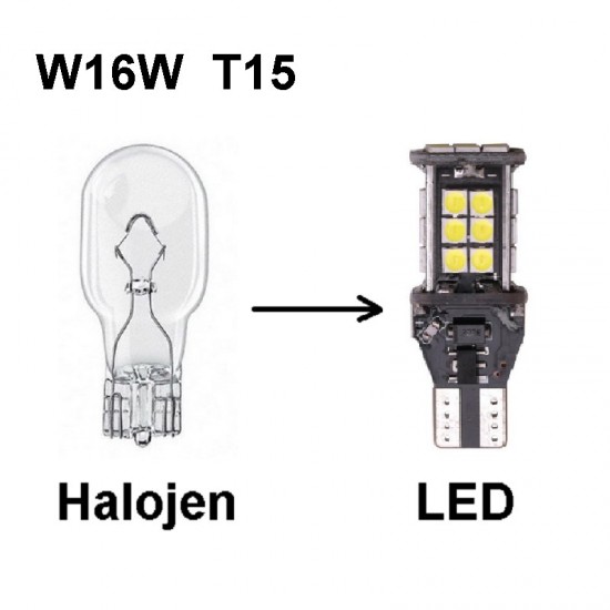 VW CC LED GERİ VİTES AMPULÜ W16W T15