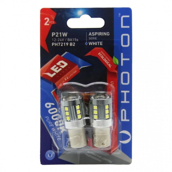 VW BORA LED GERİ VİTES AMPULÜ MERCEKLİ P21W PH7219