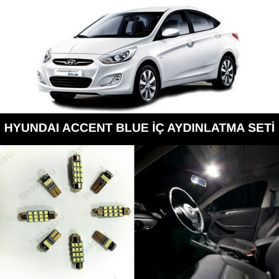 HYUNDAİ ACCENT BLUE LED İÇ AYDINLATMA AMPUL SETİ