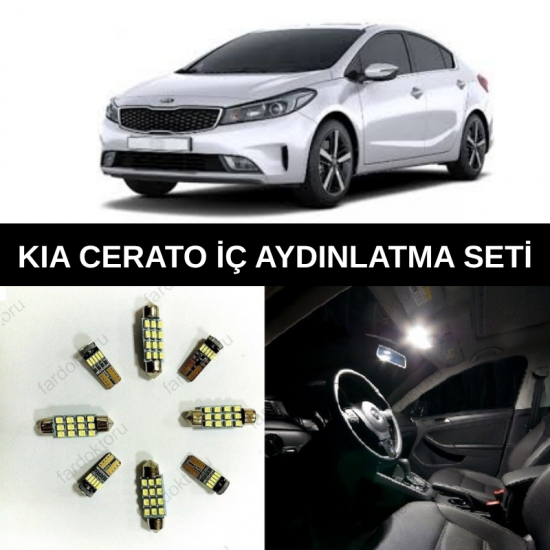 KİA CERATO (2016-2018) LED İÇ AYDINLATMA AMPUL SETİ KİA CERATO (2016-2018) LED İÇ AYDINLATMA AMPUL SETİ