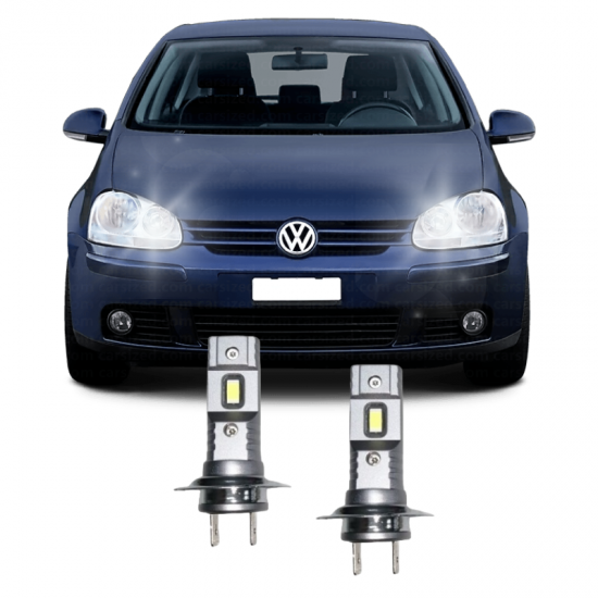 VW GOLF 5 LED XENON UZUN FAR AMPULÜ H7 Mini Led 2'li Set