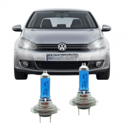 VW GOLF 6 KISA FAR H7 XENVISION BEYAZ IŞIK HALOJEN AMPUL 2'li Set