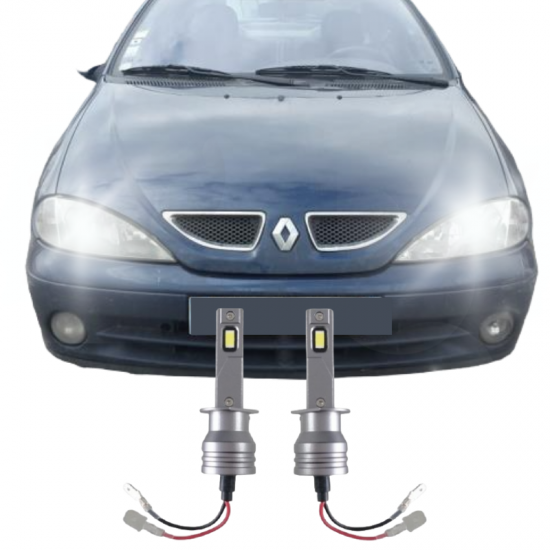 MEGANE 1 LED XENON UZUN FAR AMPULÜ H1 Mini Led 2'li Set