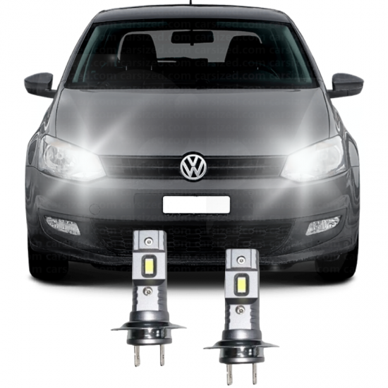 VW POLO 6r 6c LED UZUN FAR AMPULÜ Mini Led 2'li Set H7