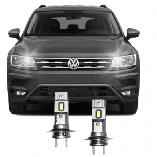 VW TIGUAN LED UZUN FAR AMPULÜ Mini Led 2'li Set H7