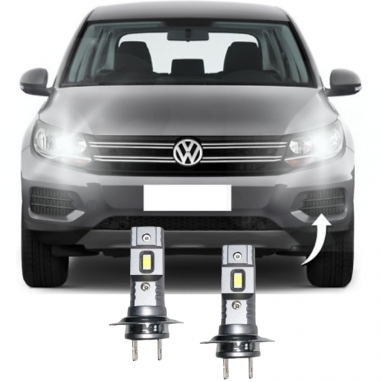 VW TIGUAN LED KISA FAR AMPULÜ Mini Led 2'li Set H7