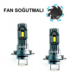 H7 Mini Fanlı Led Oto Ampul Photon 2li Set H7 Mini Fanlı Led Oto Ampul Photon 2li Set