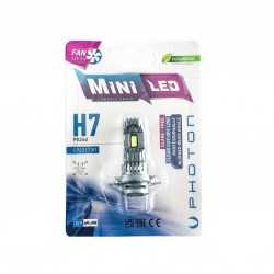 H7 Mini Fanlı Led Oto Ampul Photon 2li Set H7 Mini Fanlı Led Oto Ampul Photon 2li Set
