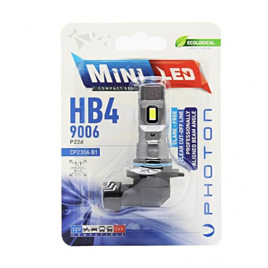 HB4 9006 Mini Led Oto Ampul Photon 2li Set