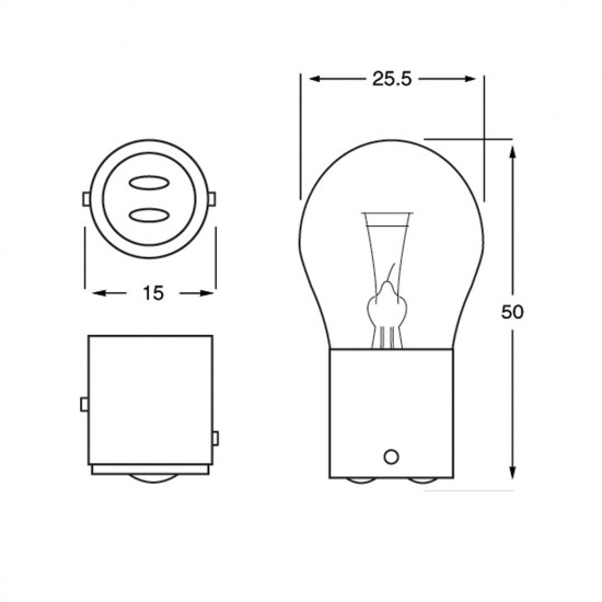 P21/5W ÇİFT DUY KIRMIZI OTO LED AMPUL PLATINIUM 