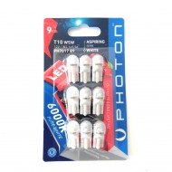 PHOTON T10 LED OTO AMPULÜ BEYAZ PH7017 W5W 9 Adet