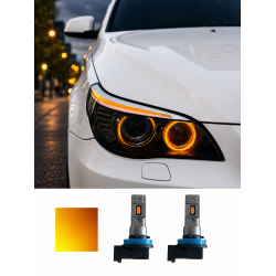 BMW ANGEL EYES AMBER H8 LED AMPUL E90LCI E60LCI  E92 E87 X1 X5 X6