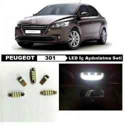 PEUGEOT 301 LED İÇ AYDINLATMA AMPUL SETİ BEYAZ
