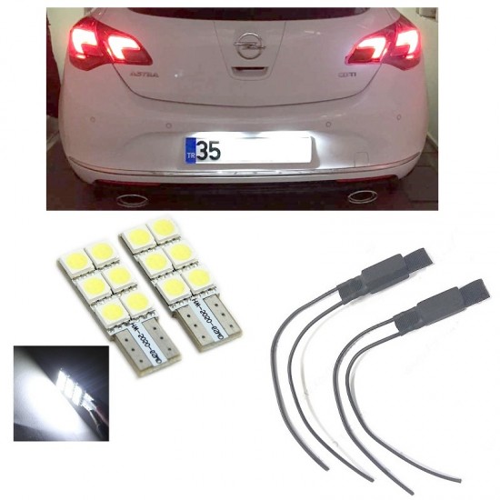 OPEL ASTRA J LED PLAKA AYDINLATMA SETİ T10