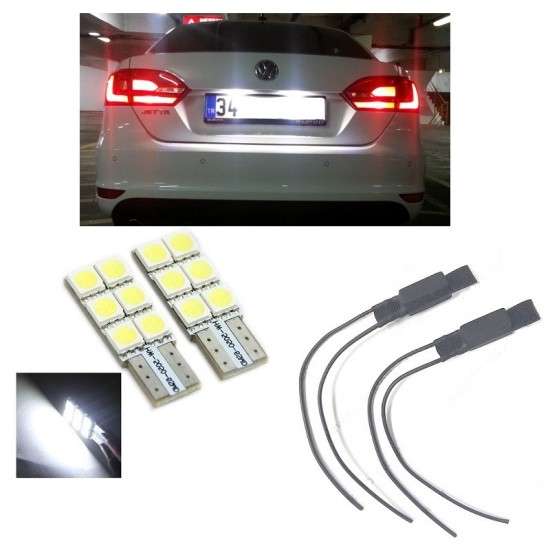 VW JETTA MK6 BEYAZ LED PLAKA LAMBASI AMPUL SETİ T10